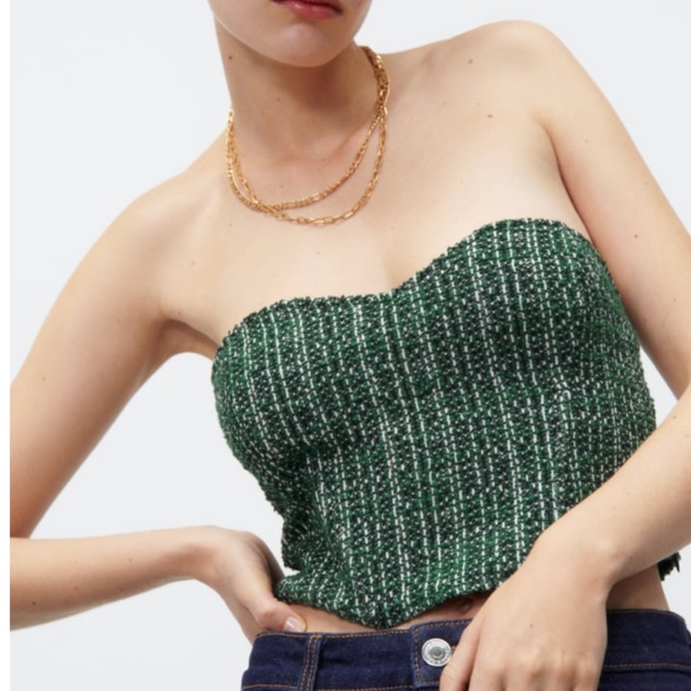 Zara Corset Crop Top